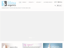 Tablet Screenshot of lilou-organics.com